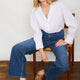 Whitney Wide Leg Jean - Mid Wash