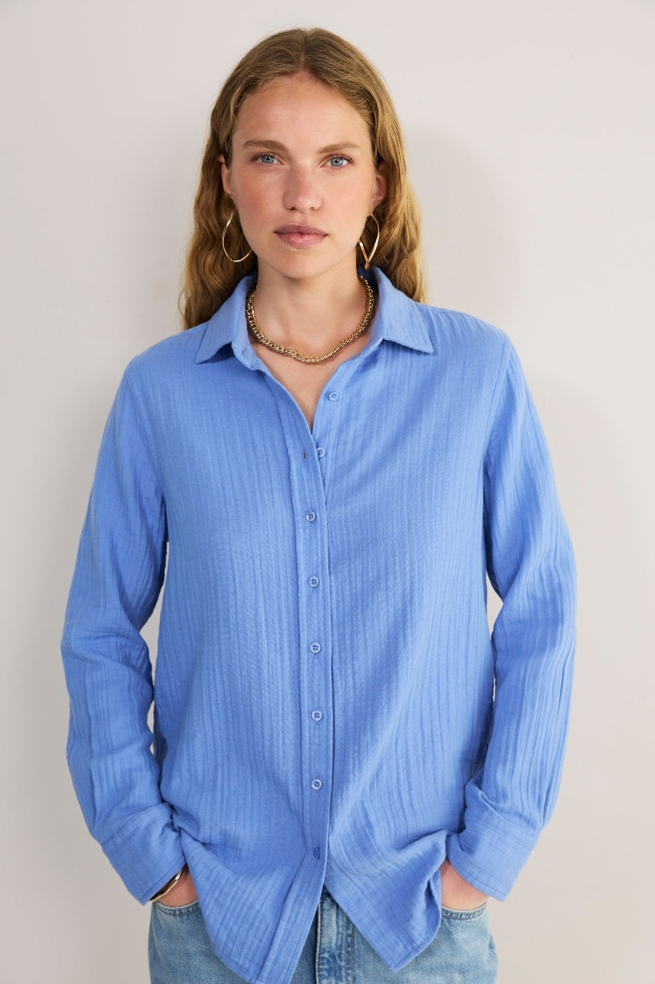 Willow Shirt - Riviera Blue