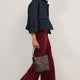 Willow Wide Flare Cord Trouser - Berry