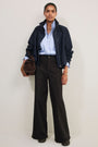 Willow Wide Flare Jean - Chocolate