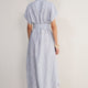 DB x WYSE Linen Dress - Blue/White Stripe