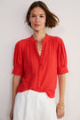 Fiona Blouse - Coral