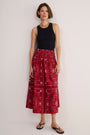 DB x WYSE Skirt - Red Bandana Print