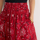 DB x WYSE Skirt - Red Bandana Print