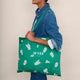 Wyse Tote Bag - Green Floral