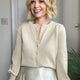 Adele Shimmer Cardigan - Champagne