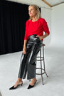 Anne Patent Trousers - Black