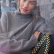 Aria High Neck Jumper - Charcoal