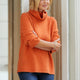 Bess Funnel Neck Jumper - Orange