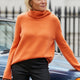 Bess Funnel Neck Jumper - Orange