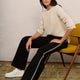 Carolle Ponte Trouser - Black