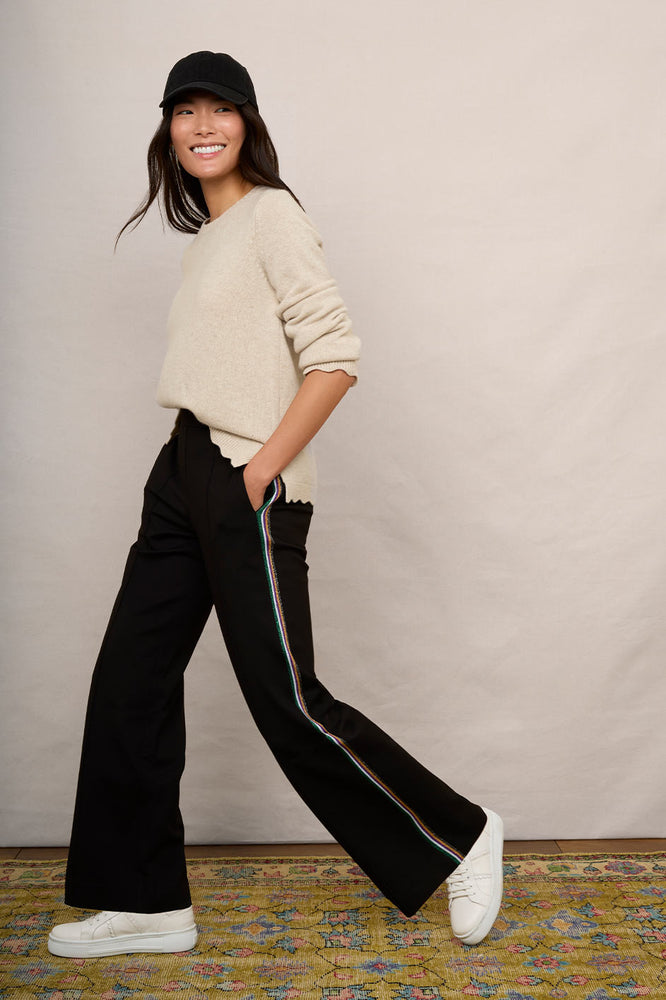 Carolle Ponte Trouser - Black