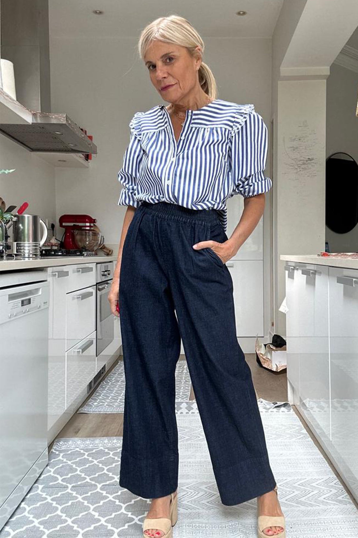 Elle Wide Leg Jean - Indigo