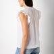 Felicity Frill Strappy Top - White