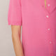 Fleurine Short Sleeve Cardigan - Candy Pink