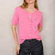 Fleurine Short Sleeve Cardigan - Candy Pink