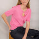 Fleurine Short Sleeve Cardigan - Candy Pink