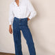 Flossie Carpenter Flare Jean - Mid Wash