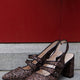 Genie Glitter Pointed Slingback - Gold/Black