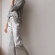Jules Faux Leather Trousers - Silver
