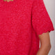 Fleurine Scallop T-Shirt - Poppy Red/Pink