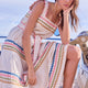 Luciella Ric Rac Dress - Ivory/Multi