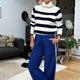 Penny Ponte Wide Leg Trouser - Royal Blue