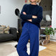 Penny Ponte Wide Leg Trouser - Royal Blue