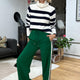 Penny Ponte Wide Leg Trouser - Racing Green
