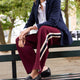 Penny Ponte Wide Leg Trouser - Plum