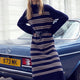 Rylee Knitted Dress - Midnight/Camel