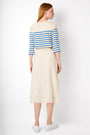 Cara Denim Skirt - Ecru